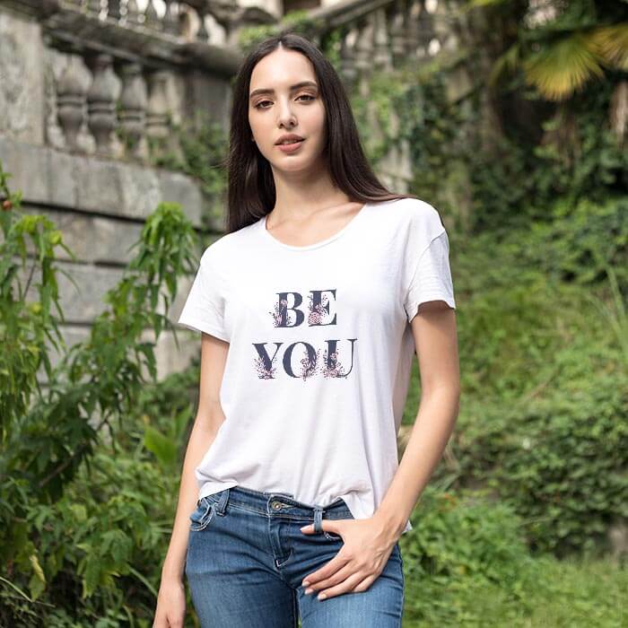 Be you text Graphic T Shirt For Women Online