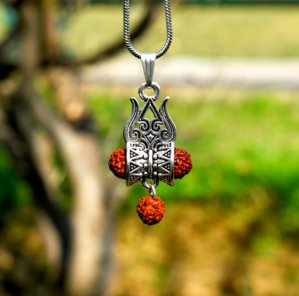 Buy Lord Shiva Trishul Locket With Silver Chain Online