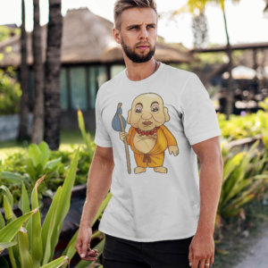 Funny Monk Cartoon men t shirt