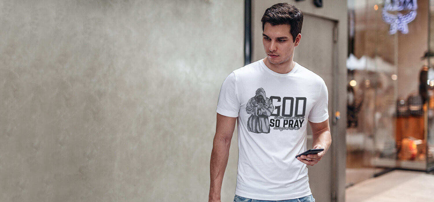 God Pray Stylish Printed T shirt