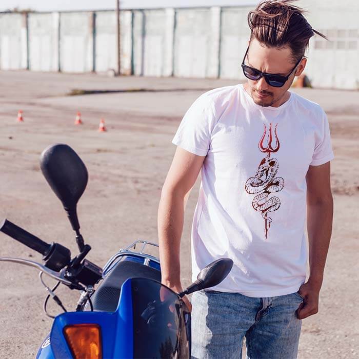 Shesh Naag with Trishul t-shirt for men