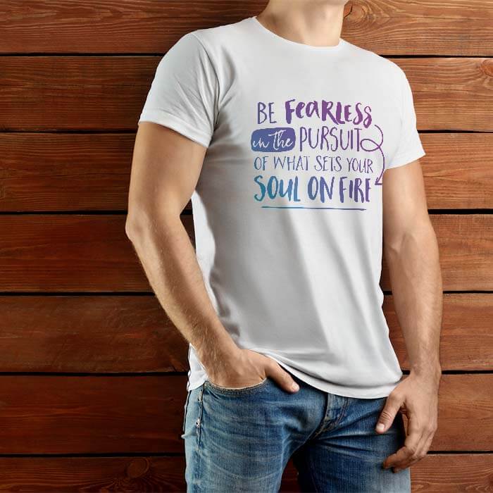inspirational quotes round neck t shirt online