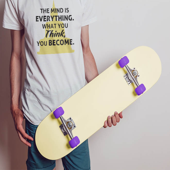 t shirt with top inspirational quotes for men
