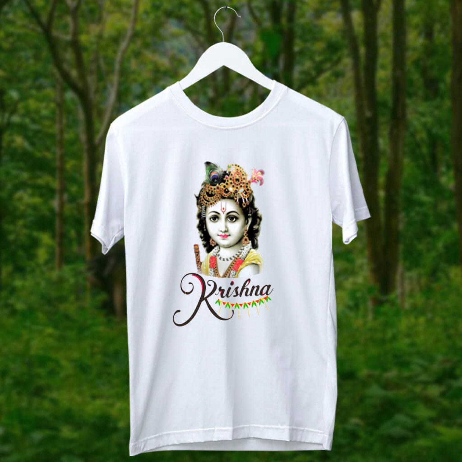 krishna printed t shirt