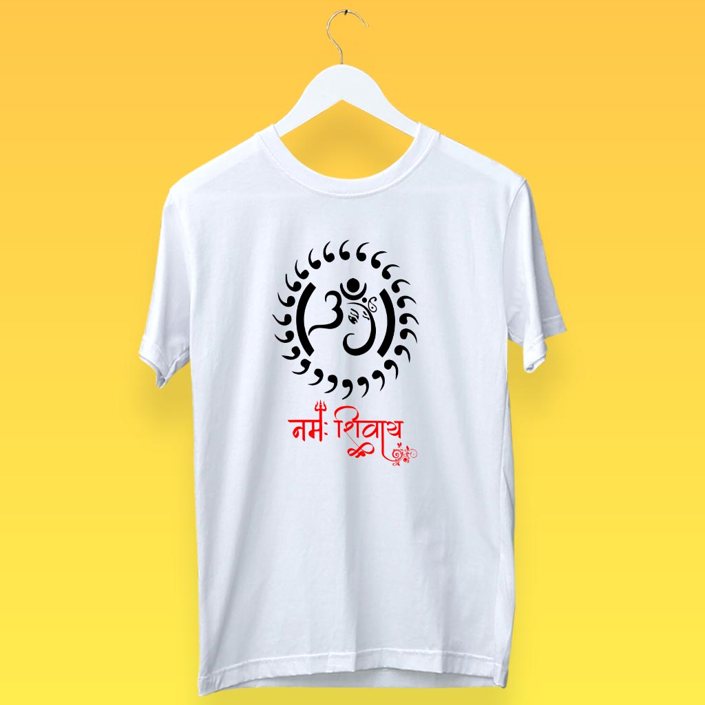 Best designed Lord Ganesha with OM Namah Shivay t shirt for mens online(3)