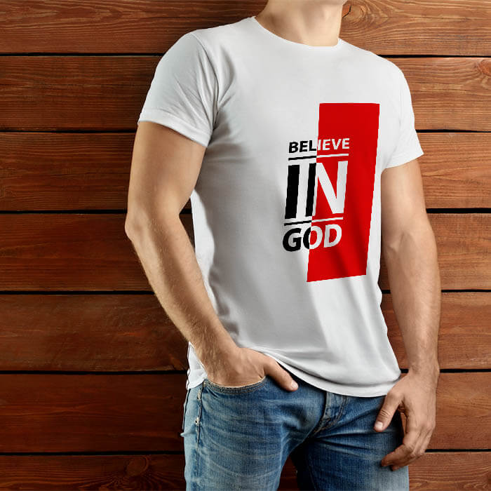 God quotes online t shirt for mens