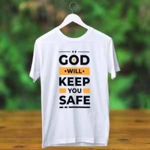God quotes text on t shirt