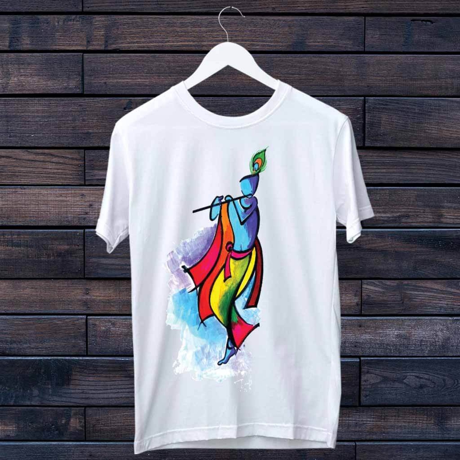 krishna printed t shirt