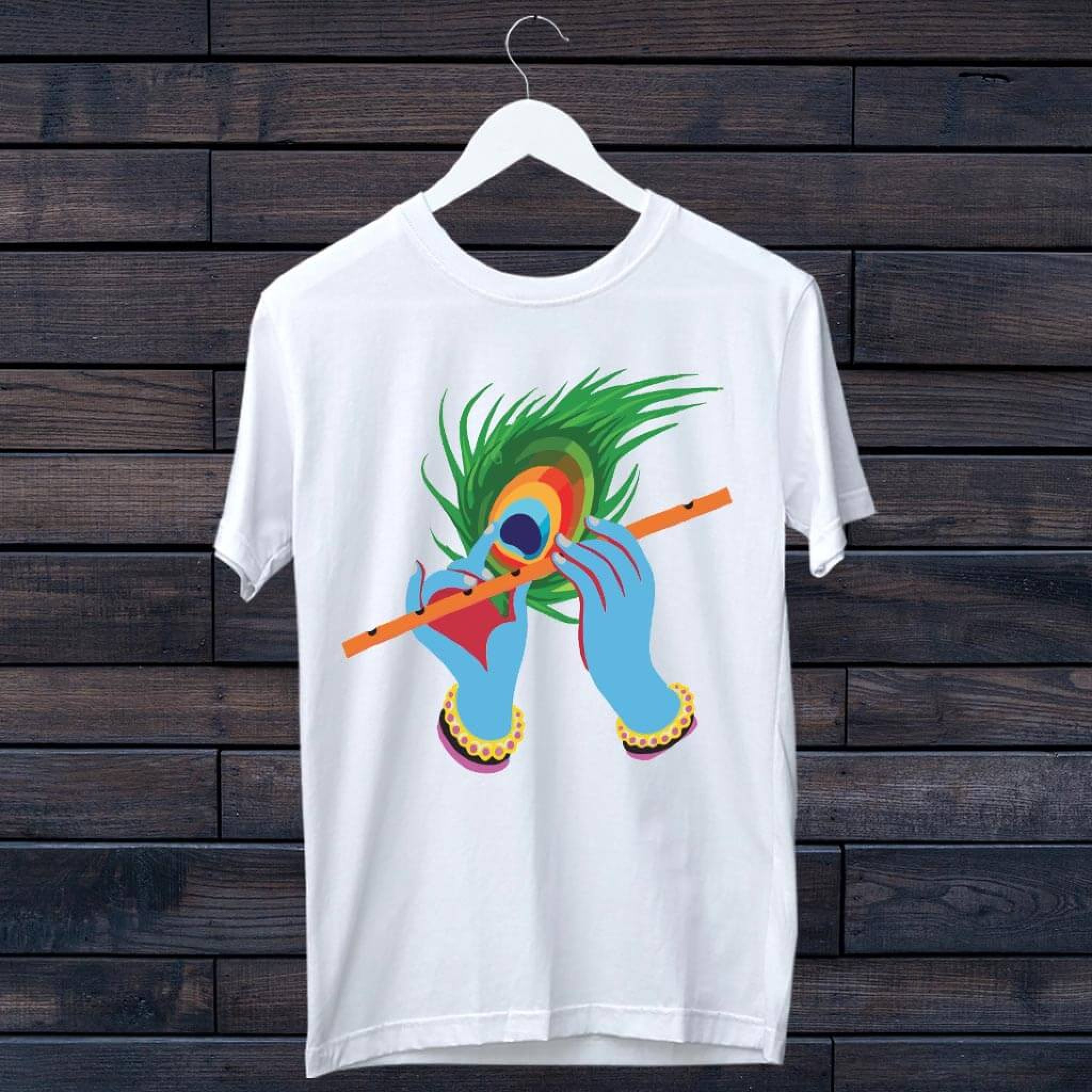 krishna printed t shirt