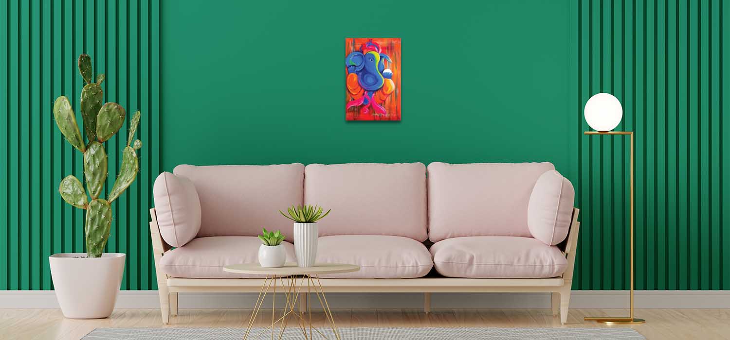 Lord Ganesha Painting Home Decor Ideas For Living Room
