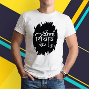 Om Namah Shivay printed white t-shirt