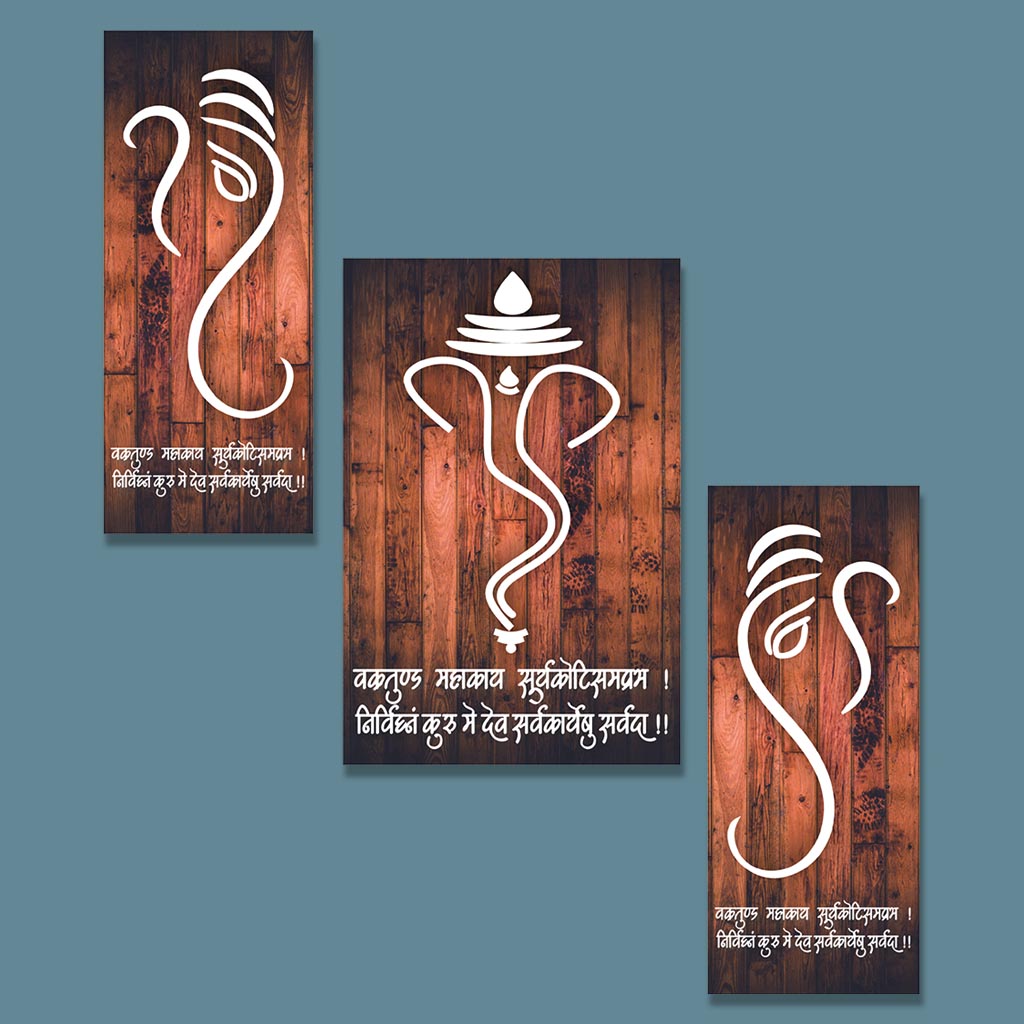 Shree Ganesha Mantra Paintings For Home Decor