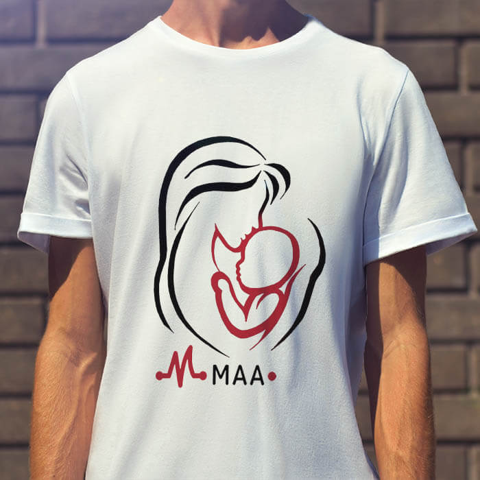 for mother_s day white color t shirt