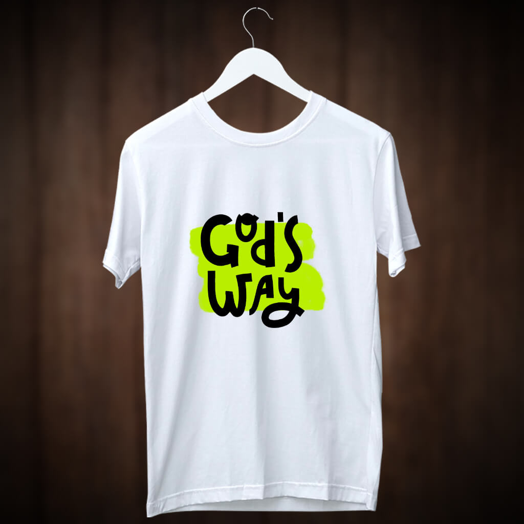 1981.God_s way printed white t shirt