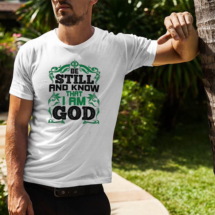 Best motivational quotes with designed printed round neck t shirt for men