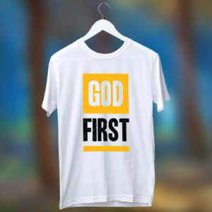 God first quotes printed t shirt for men