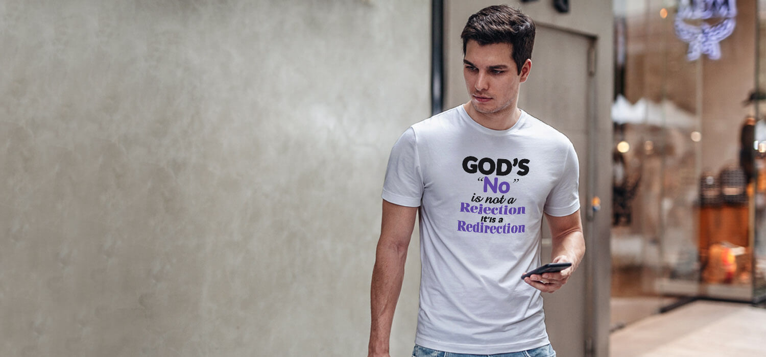 God quotes about hope and faith white t shirt for men