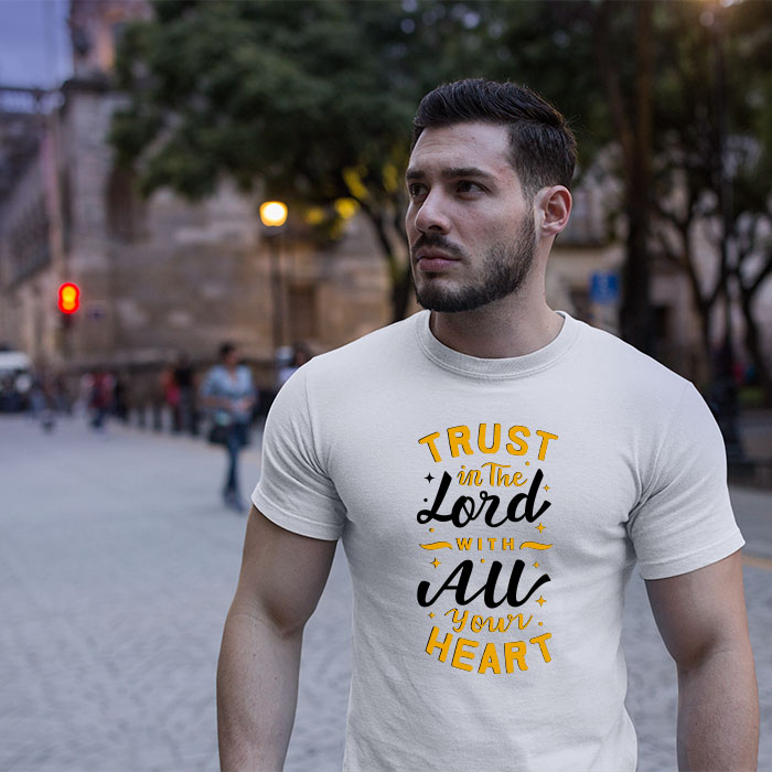 God quotes about life printed round neck t-shirt