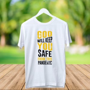 God quotes printed white t shirt