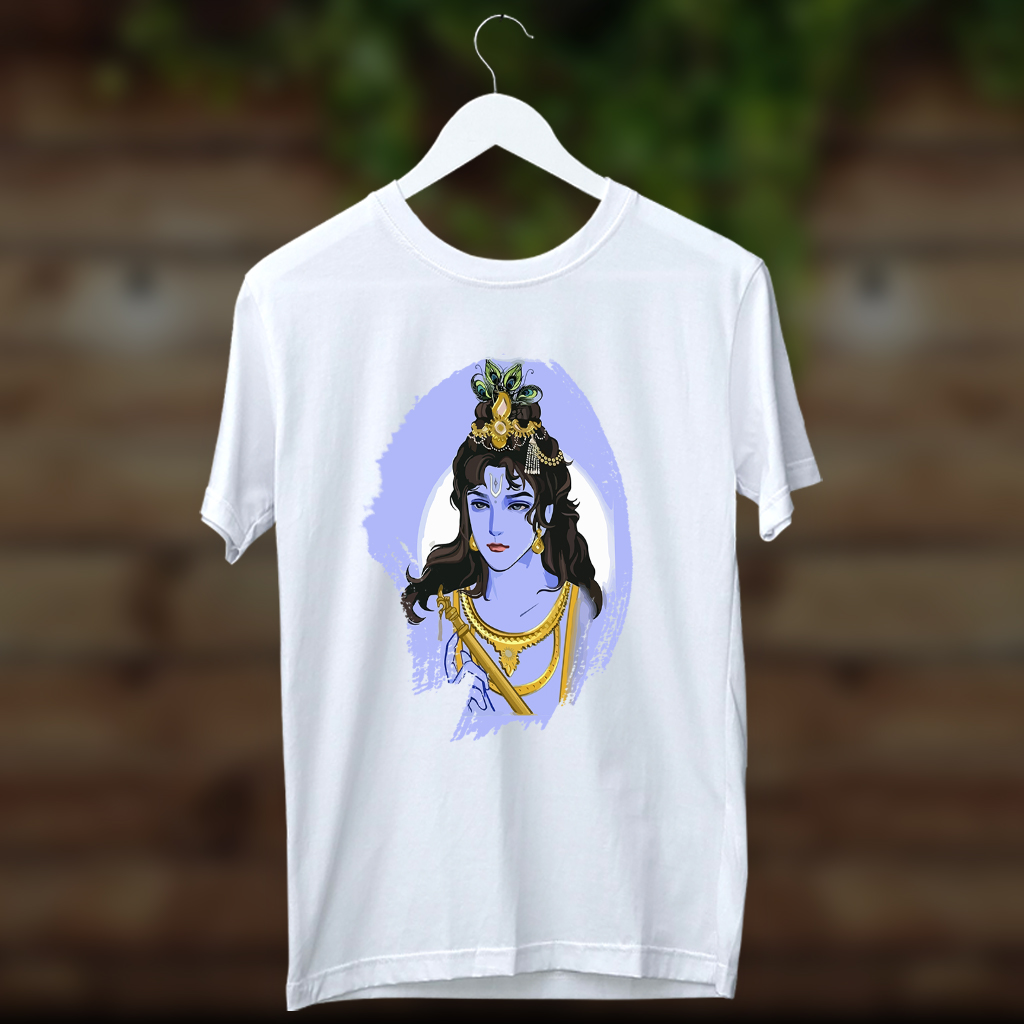 Krishna best images printed printed best t shirt for men