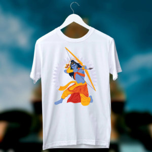 Lord ram best painting printed white t shirt