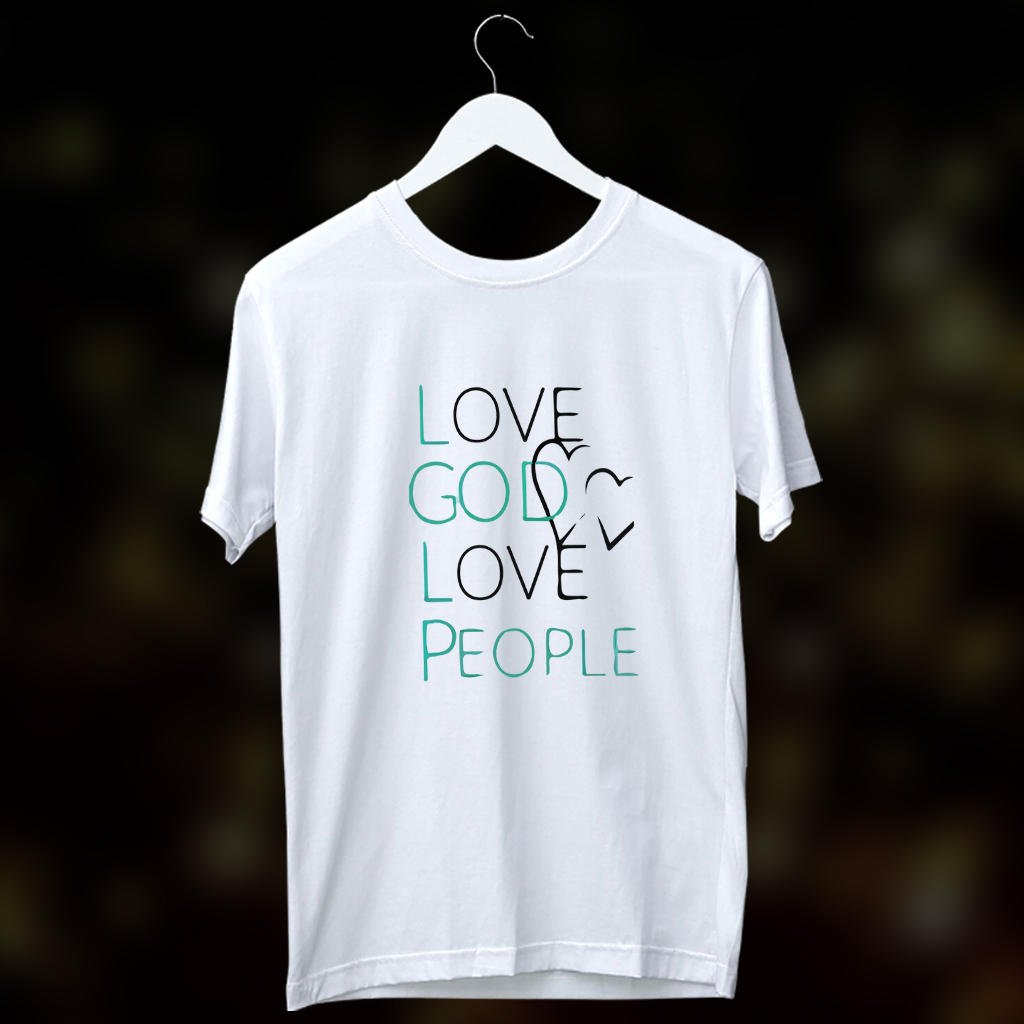 Love god love people printed printed best t shirt for men