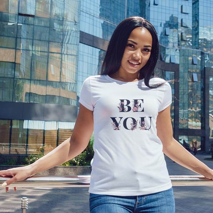 Be You Text Graphic Women T-Shirt