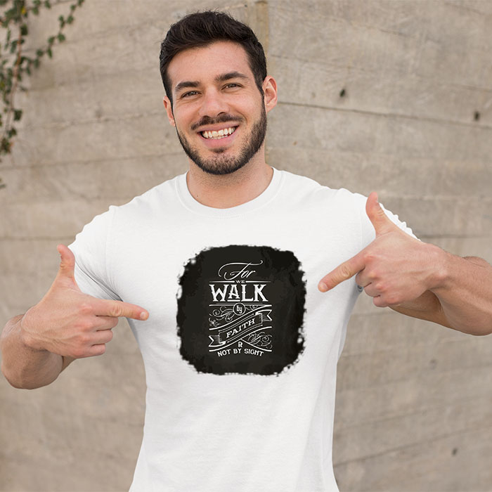 Best faith motivational quotes printed t shirt design