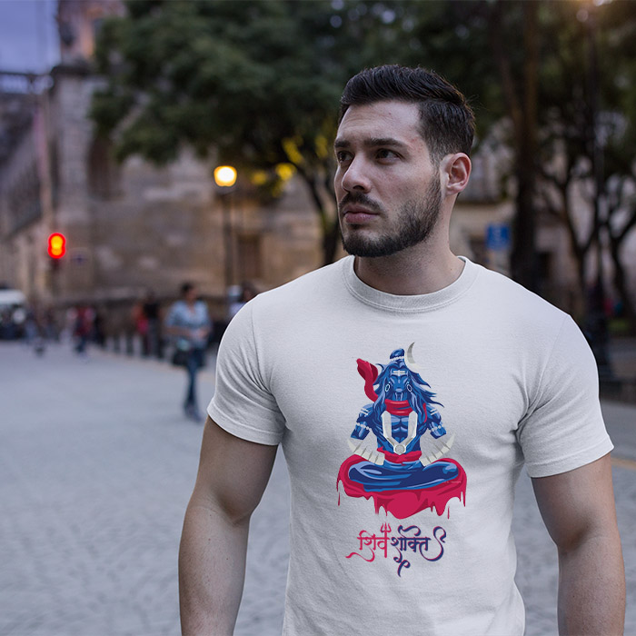 Best mahadev desing printed t-shirt for men