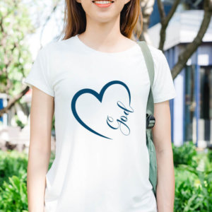 Designer God Letter Printed T Shirt For Women Online