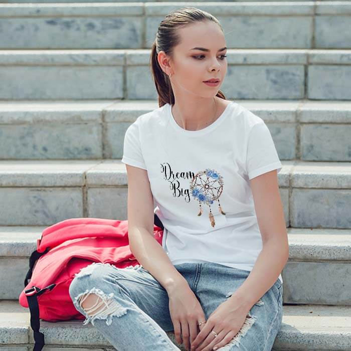 Dream Big Catcher Printed T Shirt For Women Online