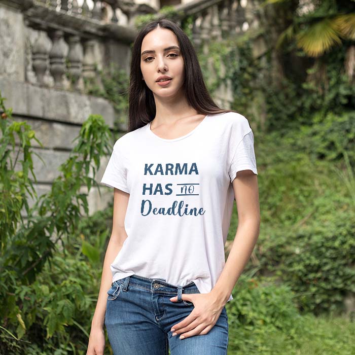 Infinity Karma Stylish T Shirt For Women
