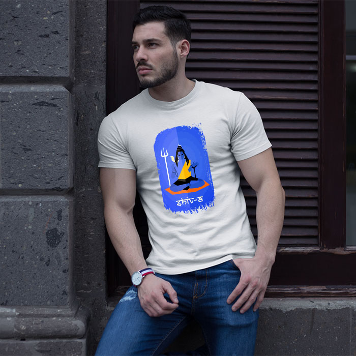 Shiva printed t shirt print design
