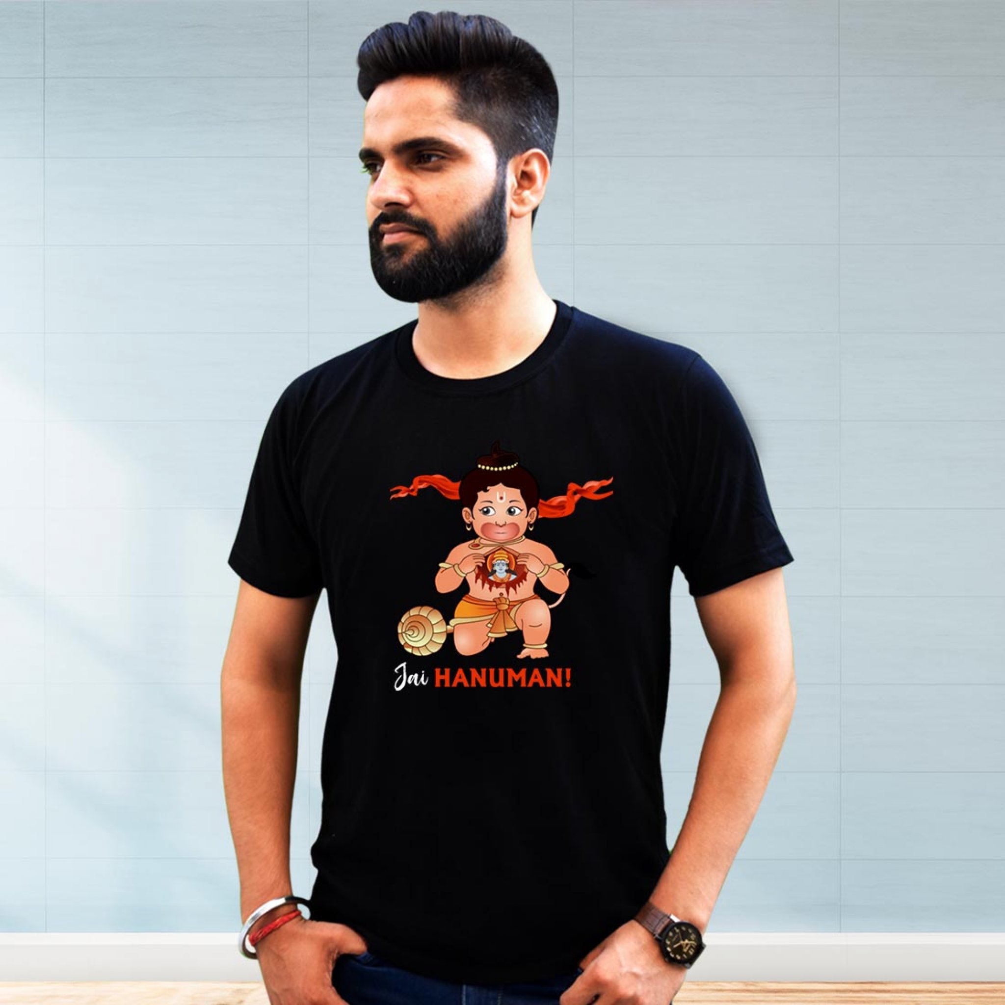 smiling hanuman t shirt