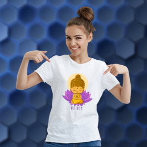 Buddha print T Shirt For Women