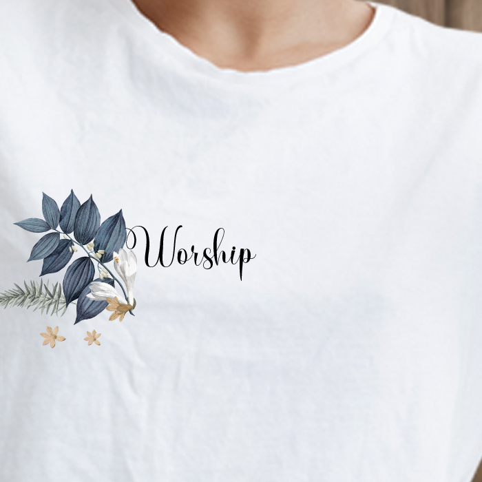 Floral Worship Printed T Shirt For Women Online