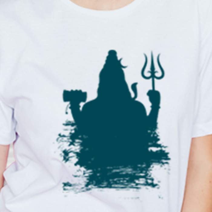 Best Mahadev Image Printed Stylish T-Shirt For Women Online