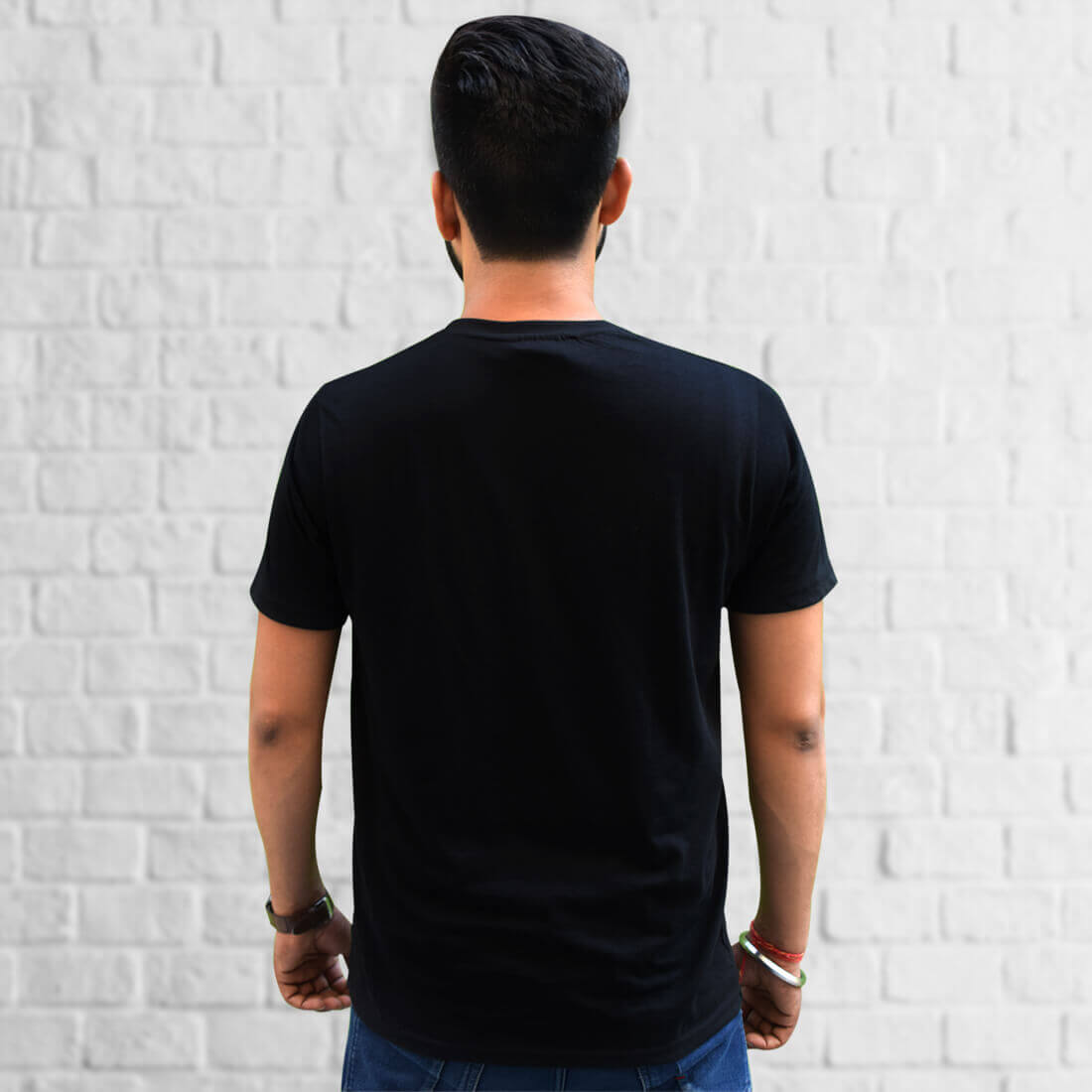 Best Hinduism Plain Black T-Shirt Back