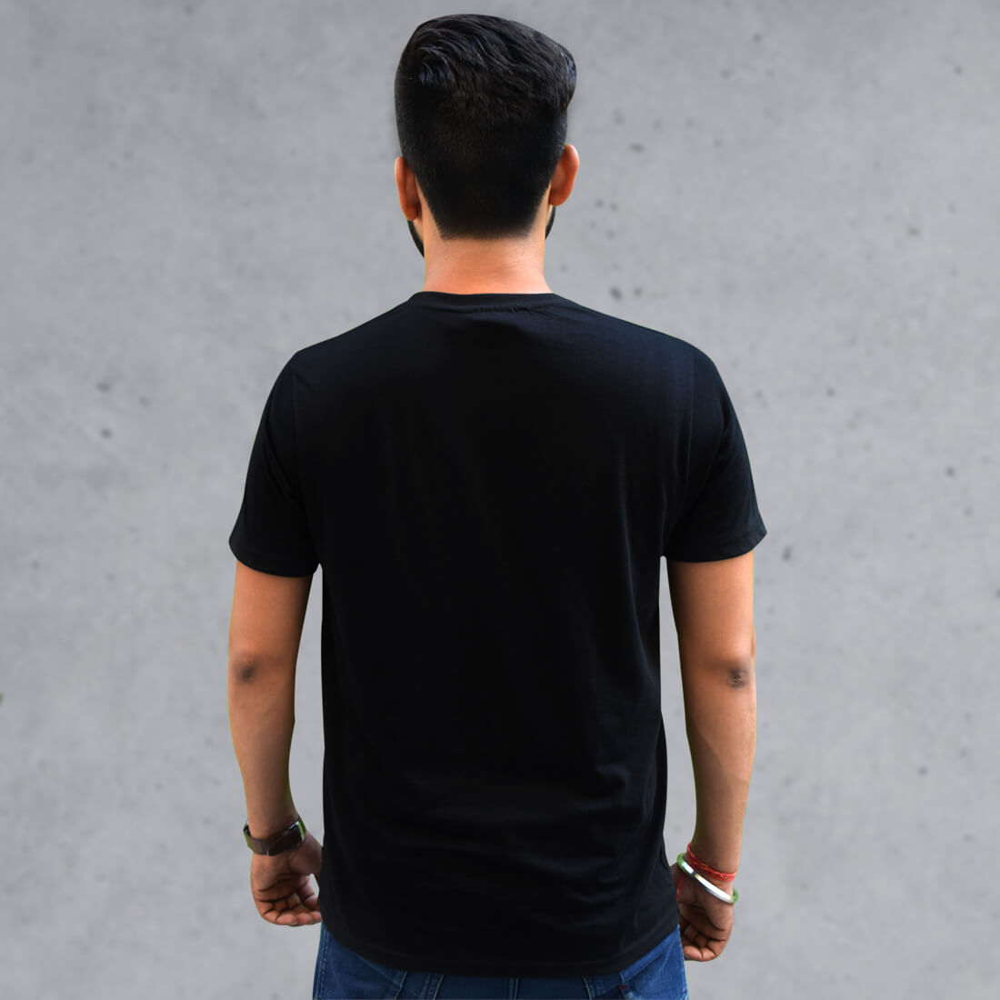 Best Hinduism Quotes Plain Black T-Shirt Back