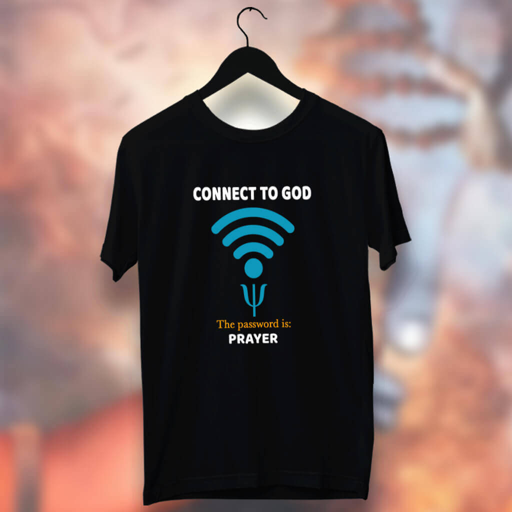 Best Prayer Quote simple and Different For Men Black T-Shirt