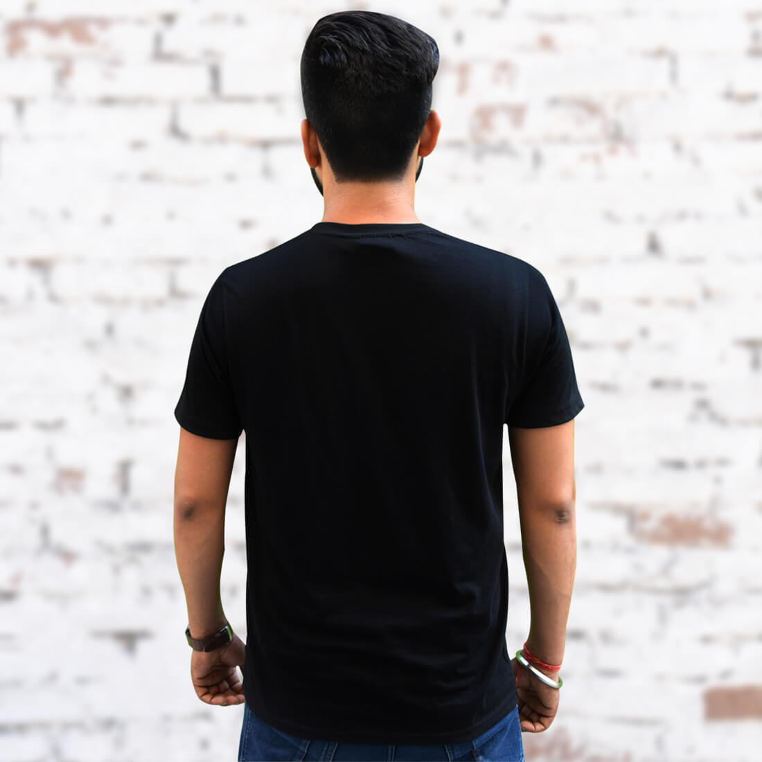 OM Design Printed Black Colour T-Shirt