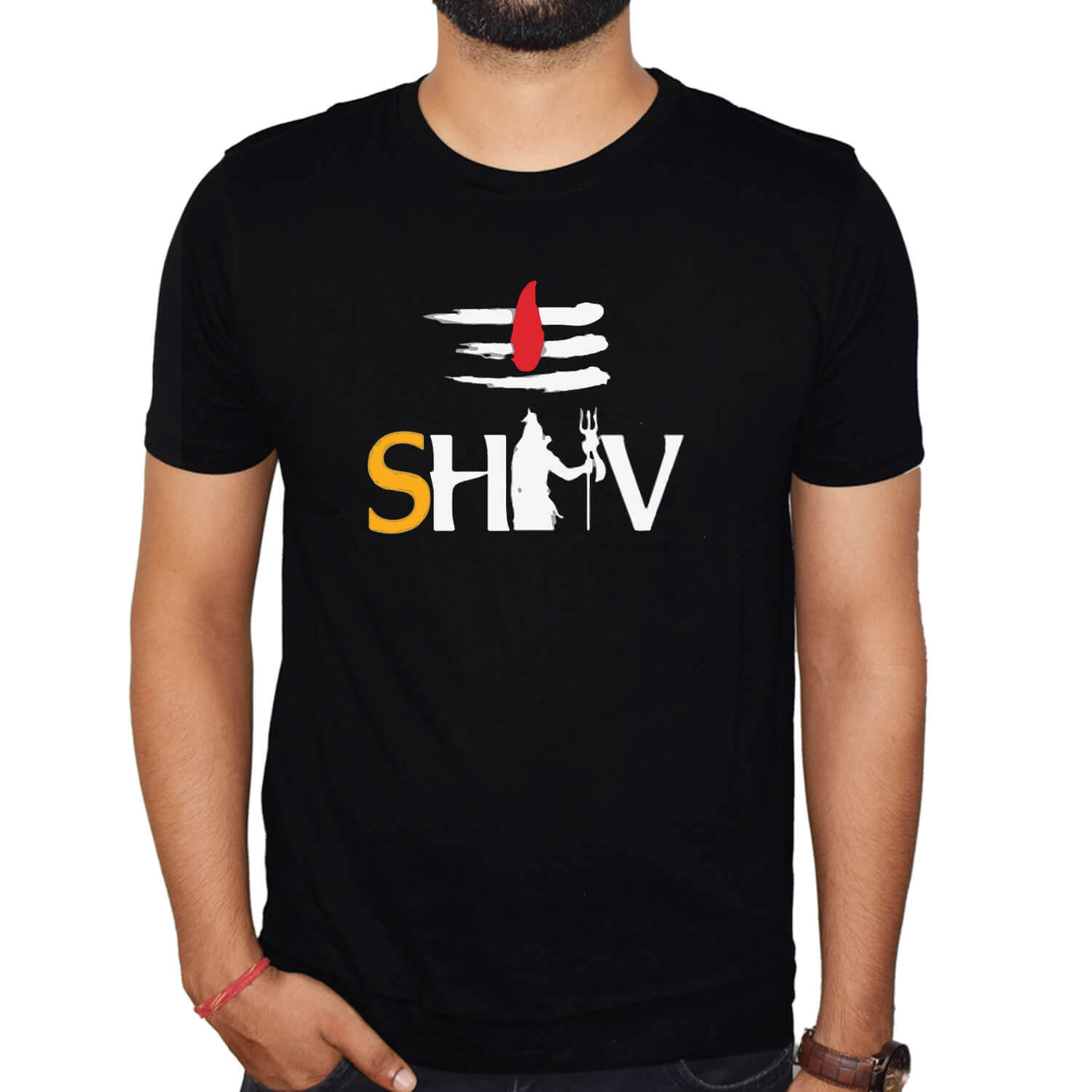 Mahakal & Shiva Tilak Printed round neck T-Shirt Combo