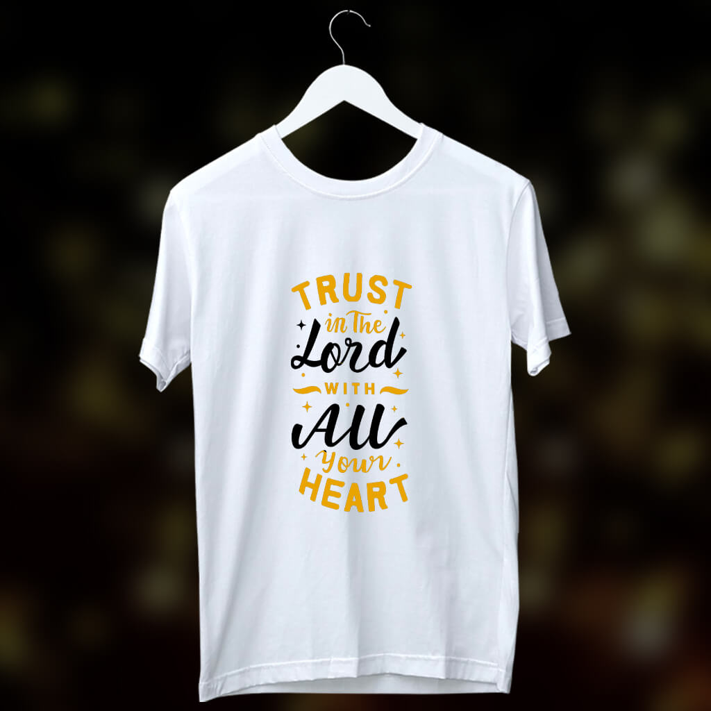 God Quotes About Life Printed White T Shirt Online - Buy Spiritual Products