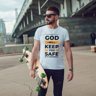 God Quotes Text On T Shirt - Buy Spiritual Products