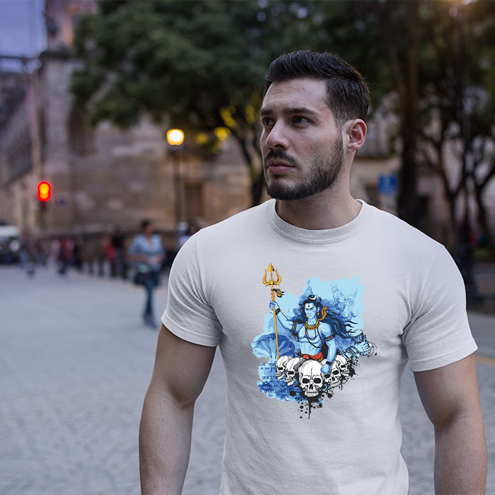 Rudra Avatar Of Shiva Printed T Shirt For Men – Buy Spiritual Products