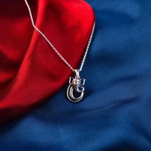 Lord Ganesha Silver pendant with chain