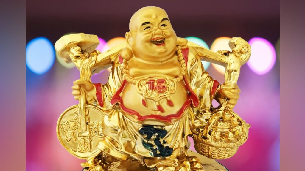 ceramic laughing buddha